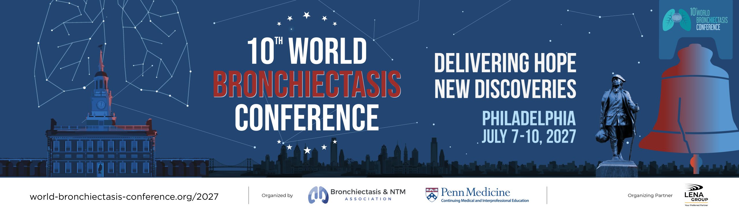10th World Bronchiectasis Conference, Philadelphia, 7–10 July 2027